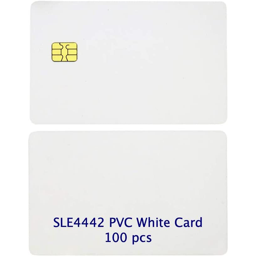 Gialer ISO PVC Card with SLE4442 Chip Blank Smart Intelligent Card Con